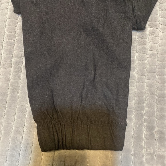 Black drawstring elastic waist pants - Picture 3 of 6